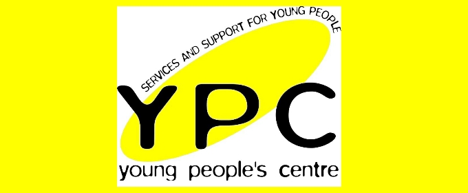 Untold Story Young People's Centre banner yellow